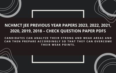 NCHM JEE Previous Year Question Papers | Download Free PDFs